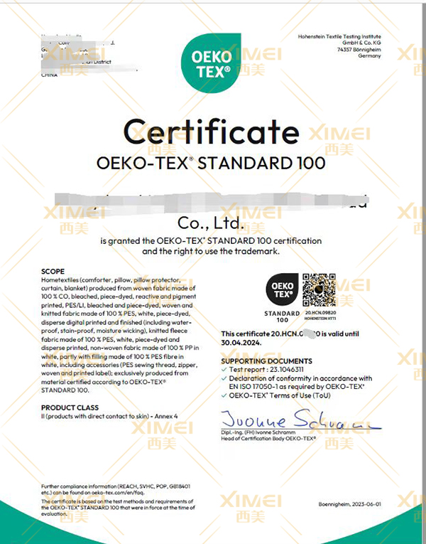Geisa Fabrics renews OEKO-TEX Standard 100 certification (2024) - GEISA
